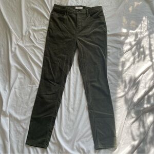 Made and Loved LOFT Green corduroy Jeans